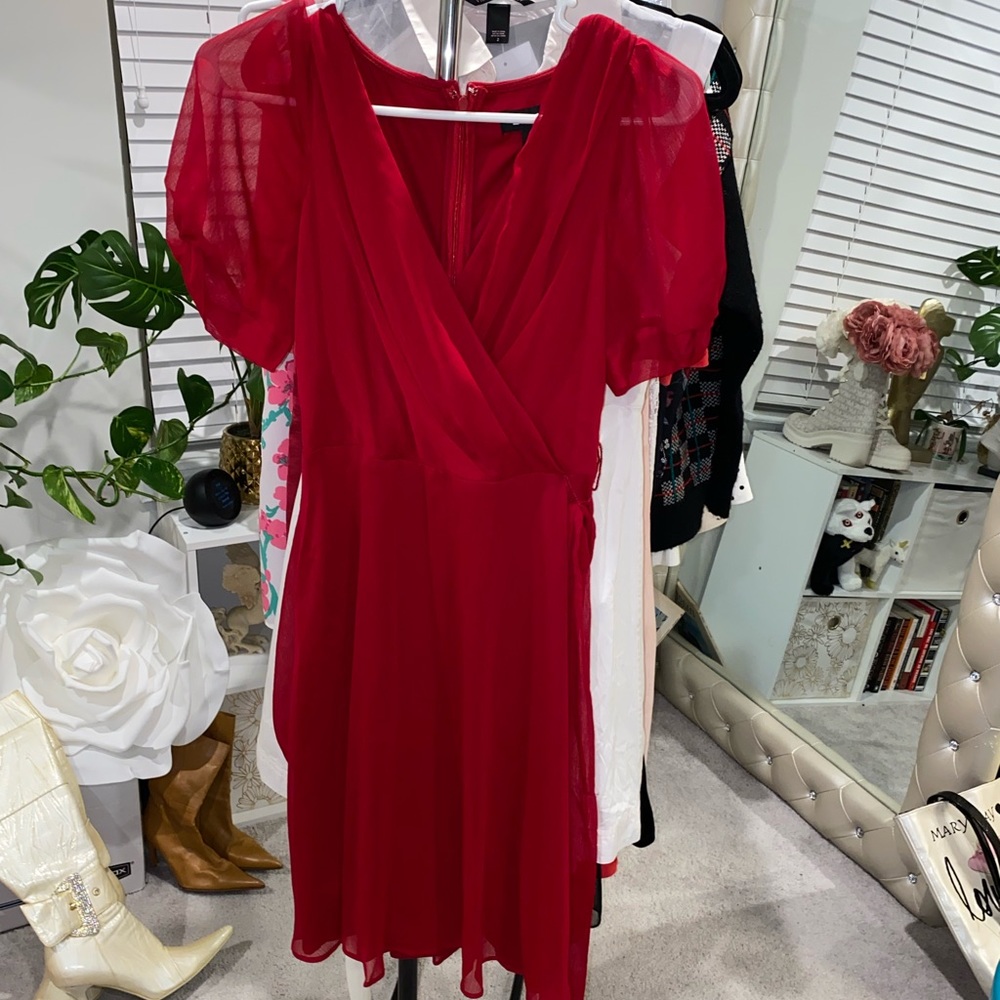 DKNY Reed sweetheart dress